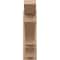 Ekena Millwork 5 1/2-in W x 20-in D x 20-in H Balboa Slat Rough Cedar Woodgrain TimberThane Outlooker, Primed Tan OUTUR055X20X20BOA24RCPR - alternate 4